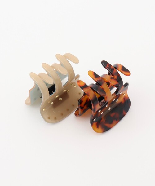 NOLLEY’S（ノーリーズ）の「NOLLEYS キラドットクリップ（ヘアゴム・レディース・ベージュ/ブラウン系その他・FREE）」の5枚目の写真