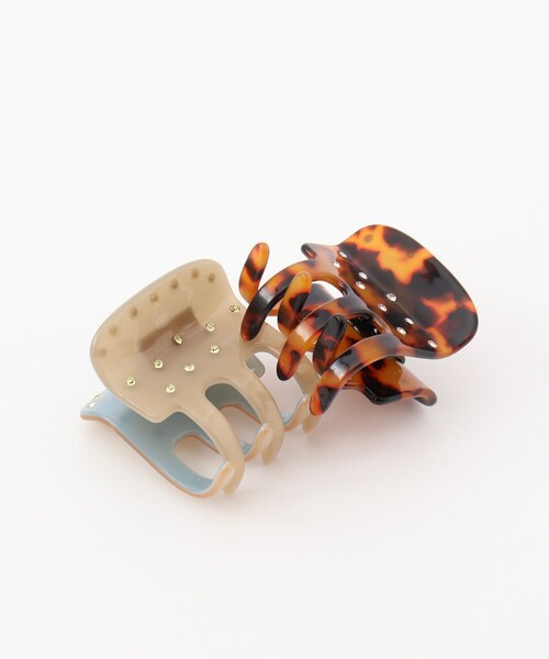 NOLLEY’S（ノーリーズ）の「NOLLEYS キラドットクリップ（ヘアゴム・レディース・ベージュ/ブラウン系その他・FREE）」の4枚目の写真