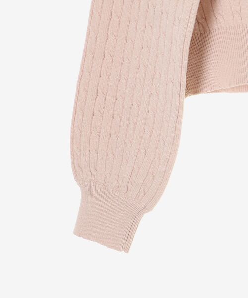 MAJESTIC LEGON（マジェスティックレゴン）の「ゴールドボタンケーブルニットカーデ（カーディガン/ボレロ・レディース・アイボリー/ネイビー/ピンク/レッド・MEDIUM）」の16枚目の写真