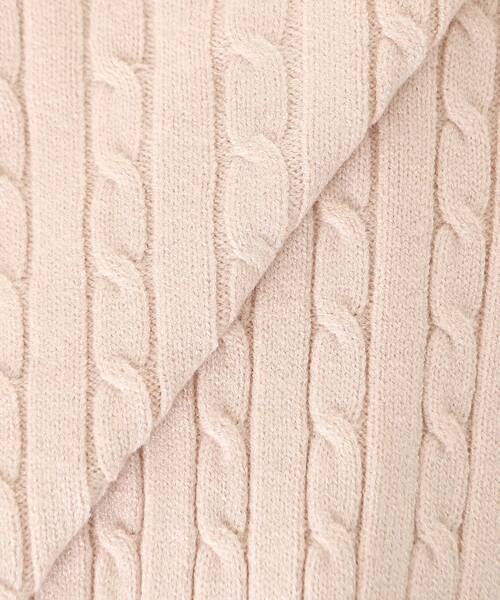 MAJESTIC LEGON（マジェスティックレゴン）の「ゴールドボタンケーブルニットカーデ（カーディガン/ボレロ・レディース・アイボリー/ネイビー/ピンク/レッド・MEDIUM）」の18枚目の写真