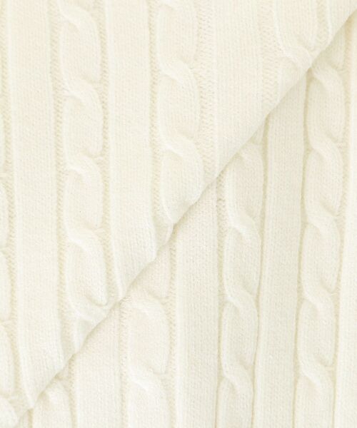 MAJESTIC LEGON（マジェスティックレゴン）の「ゴールドボタンケーブルニットカーデ（カーディガン/ボレロ・レディース・アイボリー/ネイビー/ピンク/レッド・MEDIUM）」の19枚目の写真