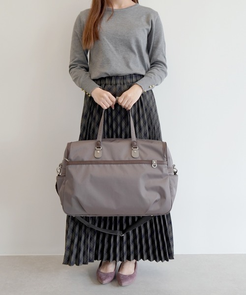 PROGRES(プログレ)の「ボストンバッグ アベス 30L ボトルホルダー 20186(ボストンバッグ・レディース・ダークベージュ/ブラウン/ブラック・FREE)」の8枚目の写真