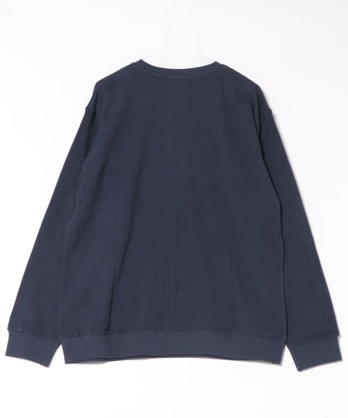 BANKS（バンクス）の「CREW / BANKS JOURNAL(バンクスジャーナル)スタンダードシルエット長袖クルーネックスウェットトレーナ（スウェット・メンズ・オレンジ/ネイビー・X-LARGE/LARGE）」の3枚目の写真