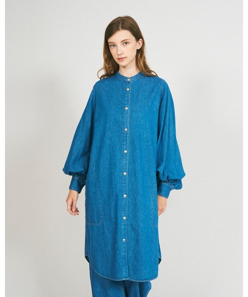 Mackintosh（マッキントッシュ）の「THORNHILL DRESS（シャツワンピース・レディース・グリーン・6）」の2枚目の写真
