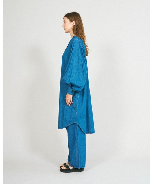 Mackintosh（マッキントッシュ）の「THORNHILL DRESS（シャツワンピース・レディース・グリーン・6）」の4枚目の写真