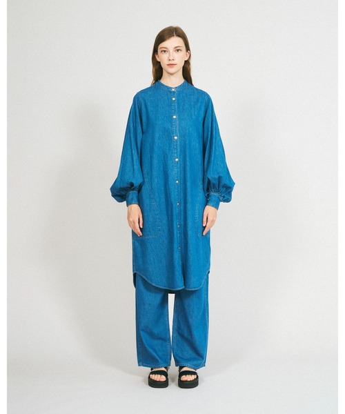 Mackintosh（マッキントッシュ）の「THORNHILL DRESS（シャツワンピース・レディース・グリーン・6）」の3枚目の写真