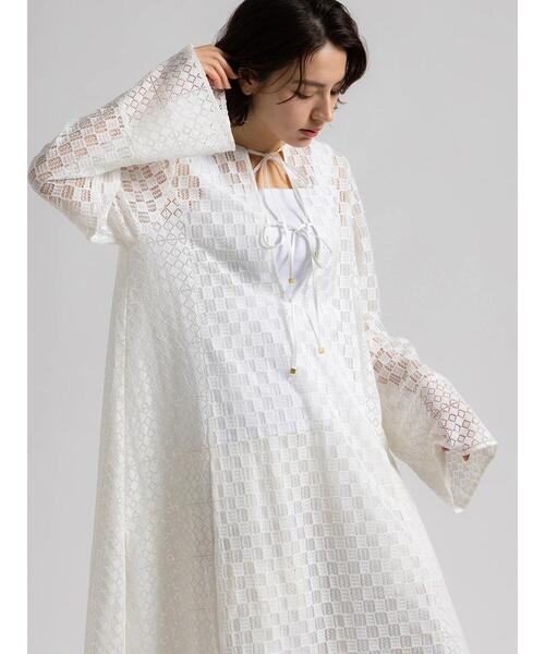 Te chichi(テチチ)の「【Atelier ChouChou】レースコンビパネルワンピース(ワンピース・レディース・オフホワイト・F)」の15枚目の写真