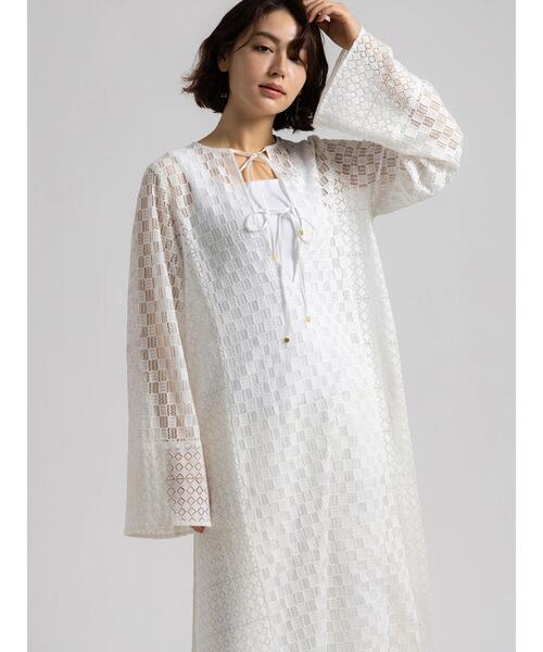 Te chichi(テチチ)の「【Atelier ChouChou】レースコンビパネルワンピース(ワンピース・レディース・オフホワイト・F)」の6枚目の写真