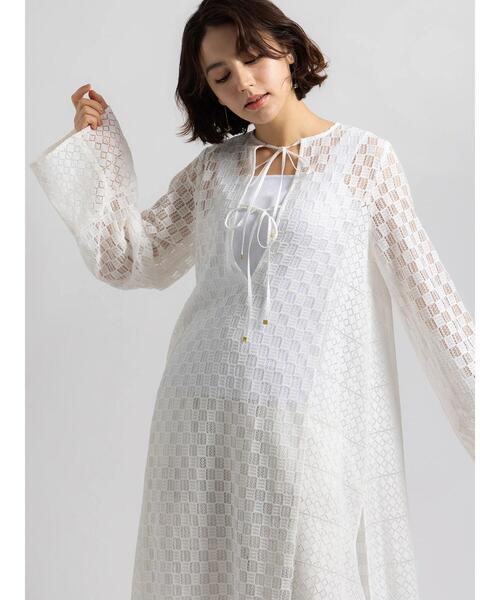 Te chichi(テチチ)の「【Atelier ChouChou】レースコンビパネルワンピース(ワンピース・レディース・オフホワイト・F)」の7枚目の写真