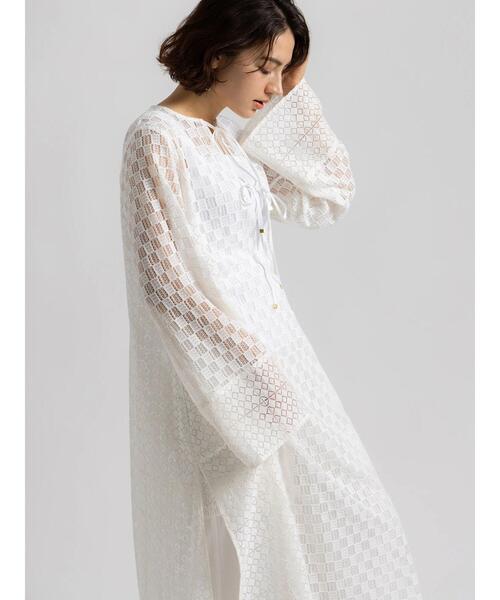 Te chichi(テチチ)の「【Atelier ChouChou】レースコンビパネルワンピース(ワンピース・レディース・オフホワイト・F)」の8枚目の写真