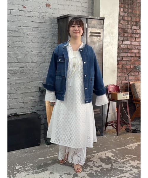 Te chichi(テチチ)の「【Atelier ChouChou】レースコンビパネルワンピース(ワンピース・レディース・オフホワイト・F)」の2枚目の写真