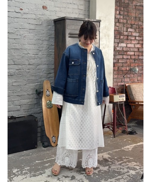 Te chichi(テチチ)の「【Atelier ChouChou】レースコンビパネルワンピース(ワンピース・レディース・オフホワイト・F)」の3枚目の写真