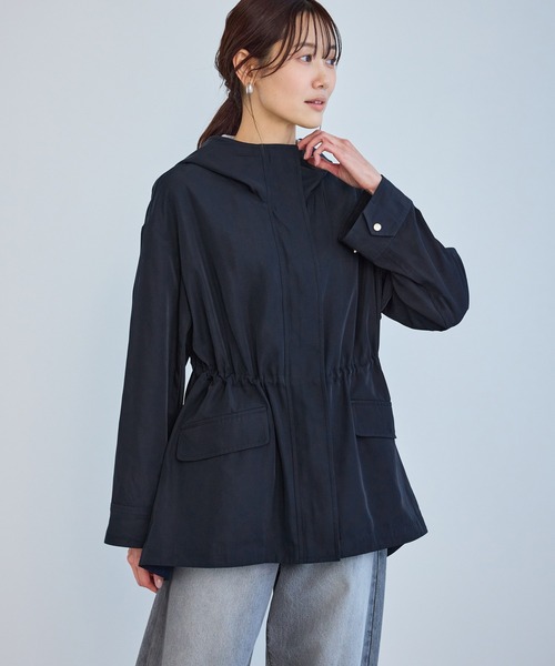 ROPE' PICNIC（ロペピクニック）の「ミドル丈マウンテンパーカー スプリングコート/花粉ガード・撥水（マウンテンパーカー・レディース・ダークブラウン/ライトグレー/チャコールグレー/ネイビー・FREE）」の7枚目の写真