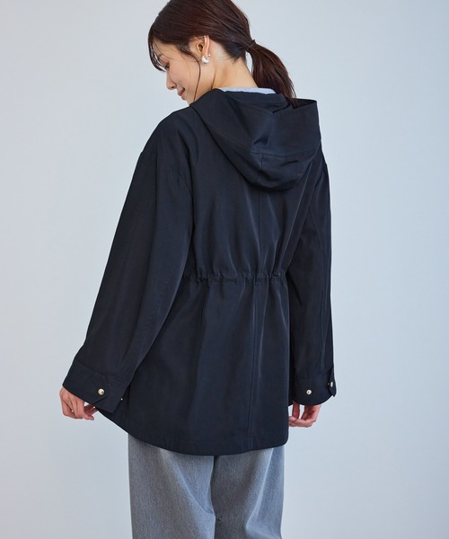 ROPE' PICNIC（ロペピクニック）の「ミドル丈マウンテンパーカー スプリングコート/花粉ガード・撥水（マウンテンパーカー・レディース・ダークブラウン/ライトグレー/チャコールグレー/ネイビー・FREE）」の10枚目の写真