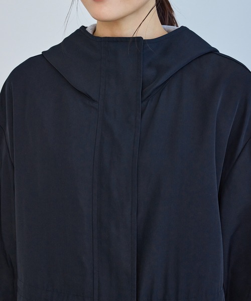 ROPE' PICNIC（ロペピクニック）の「ミドル丈マウンテンパーカー スプリングコート/花粉ガード・撥水（マウンテンパーカー・レディース・ダークブラウン/ライトグレー/チャコールグレー/ネイビー・FREE）」の15枚目の写真