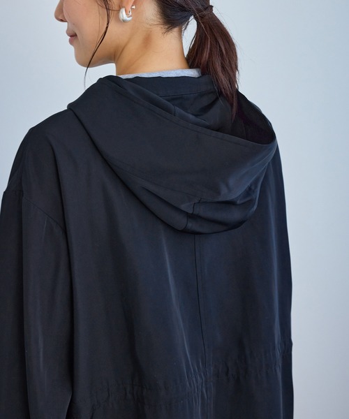 ROPE' PICNIC（ロペピクニック）の「ミドル丈マウンテンパーカー スプリングコート/花粉ガード・撥水（マウンテンパーカー・レディース・ダークブラウン/ライトグレー/チャコールグレー/ネイビー・FREE）」の16枚目の写真