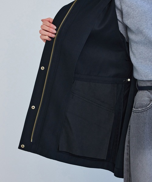 ROPE' PICNIC（ロペピクニック）の「ミドル丈マウンテンパーカー スプリングコート/花粉ガード・撥水（マウンテンパーカー・レディース・ダークブラウン/ライトグレー/チャコールグレー/ネイビー・FREE）」の22枚目の写真