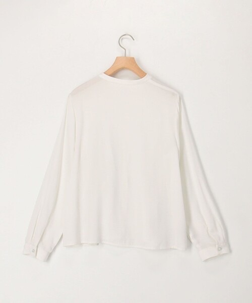 MICO COULIER（ミコクリエ）の「TRピケタックブラウス（シャツ/ブラウス・レディース・ネイビー/オフホワイト/サックスブルー・38）」の19枚目の写真