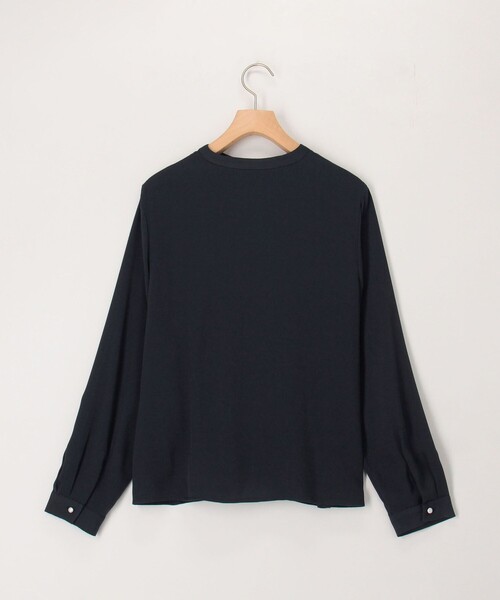 MICO COULIER（ミコクリエ）の「TRピケタックブラウス（シャツ/ブラウス・レディース・ネイビー/オフホワイト/サックスブルー・38）」の22枚目の写真