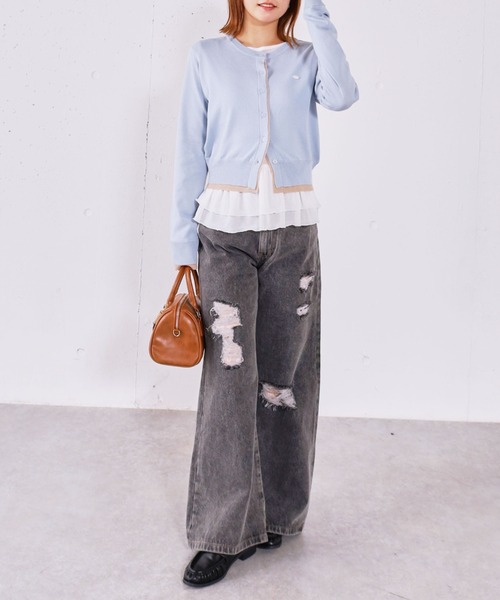 archives(アルシーヴ)の「ドットアソートシアーフリルカットTOPS(Tシャツ/カットソー・レディース・ブラック/オフホワイト/ホワイト・MEDIUM)」の20枚目の写真