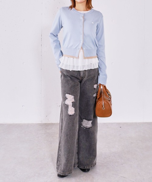 archives(アルシーヴ)の「ドットアソートシアーフリルカットTOPS(Tシャツ/カットソー・レディース・ブラック/オフホワイト/ホワイト・MEDIUM)」の19枚目の写真