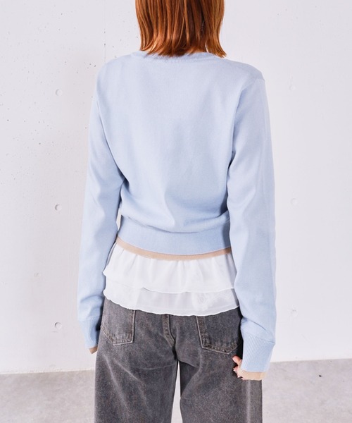 archives(アルシーヴ)の「ドットアソートシアーフリルカットTOPS(Tシャツ/カットソー・レディース・ブラック/オフホワイト/ホワイト・MEDIUM)」の17枚目の写真