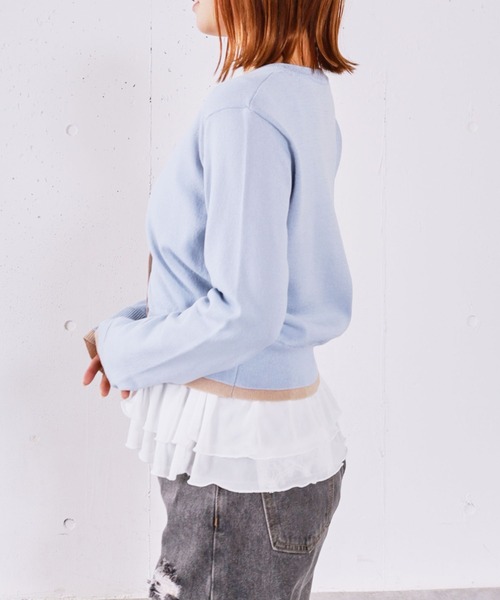 archives(アルシーヴ)の「ドットアソートシアーフリルカットTOPS(Tシャツ/カットソー・レディース・ブラック/オフホワイト/ホワイト・MEDIUM)」の16枚目の写真