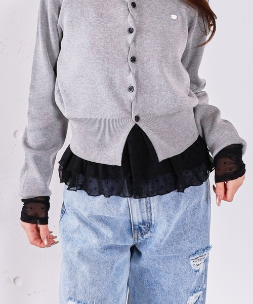 archives(アルシーヴ)の「ドットアソートシアーフリルカットTOPS(Tシャツ/カットソー・レディース・ブラック/オフホワイト/ホワイト・MEDIUM)」の22枚目の写真