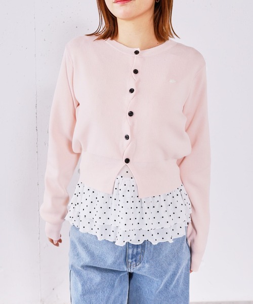 archives(アルシーヴ)の「ドットアソートシアーフリルカットTOPS(Tシャツ/カットソー・レディース・ブラック/オフホワイト/ホワイト・MEDIUM)」の5枚目の写真