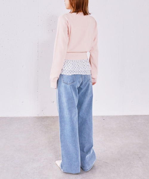 archives(アルシーヴ)の「ドットアソートシアーフリルカットTOPS(Tシャツ/カットソー・レディース・ブラック/オフホワイト/ホワイト・MEDIUM)」の7枚目の写真