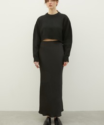 LA PEAU DE GEM | 【LA PEAU DE GEM】no slit satin skirt/ノースリットサテンスカート(スカート)