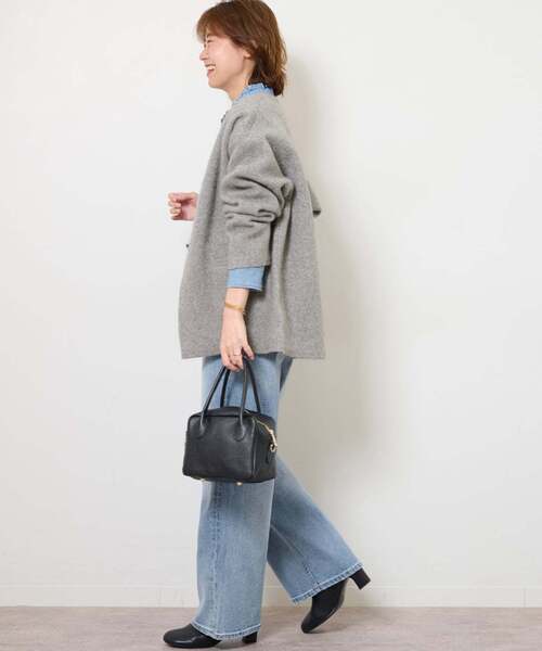 JOURNAL STANDARD relume（ジャーナルスタンダード　レリューム）の「《WEB限定追加4》スタンドネックデニムフリルブラウス（シャツ/ブラウス・レディース・ネイビー/ブルー・FREE）」の21枚目の写真