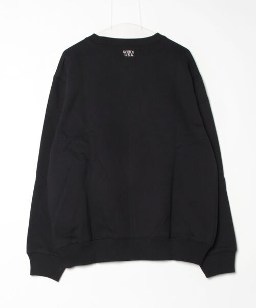 AVIREX(アヴィレックス)の「《WEB&DEPOT限定》DAILY EX LOGO CREW NECK SWEAT / ロゴ クルーネック スウェット / AVIREX / アヴィレックス(スウェット・メンズ・ネイビー/ブラック/オフホワイト/グレー・LARGE/MEDIUM/X-LARGE/XX-LARGE)」の18枚目の写真