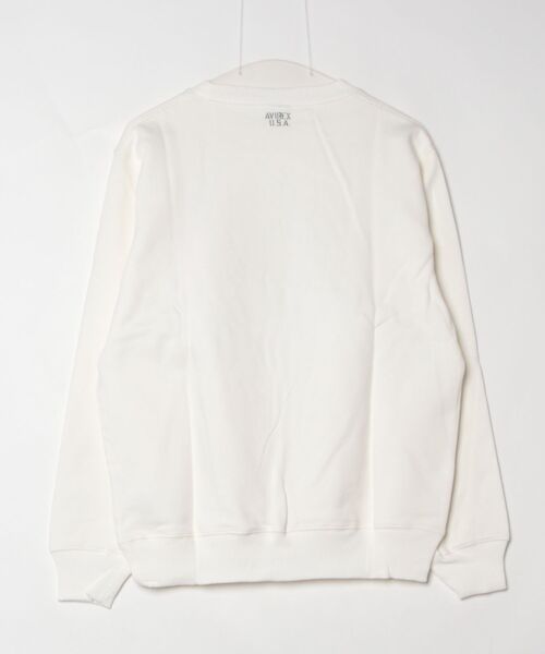 AVIREX(アヴィレックス)の「《WEB&DEPOT限定》DAILY EX LOGO CREW NECK SWEAT / ロゴ クルーネック スウェット / AVIREX / アヴィレックス(スウェット・メンズ・ネイビー/ブラック/オフホワイト/グレー・LARGE/MEDIUM/X-LARGE/XX-LARGE)」の20枚目の写真