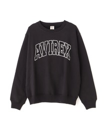 《WEB&DEPOT限定》DAILY EX LOGO CREW NECK SWEAT / ロゴ クルーネック スウェット / AVIREX / アヴィレックス