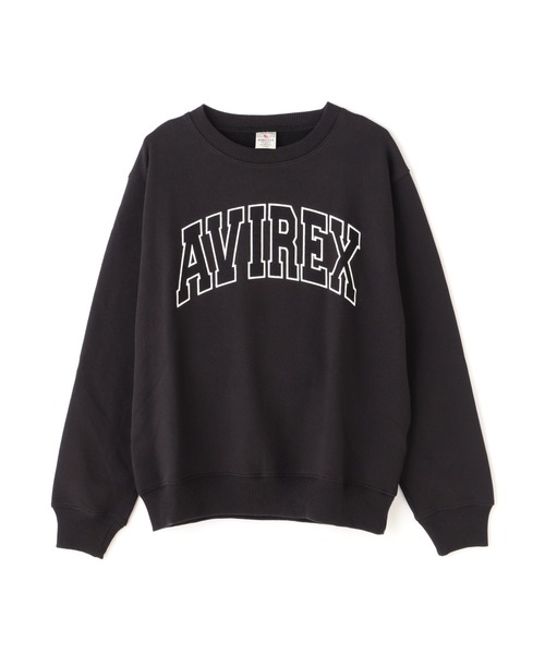AVIREX(アヴィレックス)の「《WEB&DEPOT限定》DAILY EX LOGO CREW NECK SWEAT / ロゴ クルーネック スウェット / AVIREX / アヴィレックス(スウェット・メンズ・ネイビー/ブラック/オフホワイト/グレー・LARGE/MEDIUM/X-LARGE/XX-LARGE)」の2枚目の写真