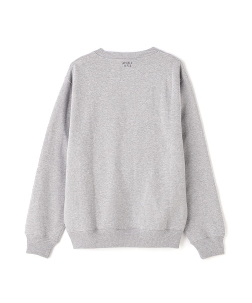 AVIREX(アヴィレックス)の「《WEB&DEPOT限定》DAILY EX LOGO CREW NECK SWEAT / ロゴ クルーネック スウェット / AVIREX / アヴィレックス(スウェット・メンズ・ネイビー/ブラック/オフホワイト/グレー・LARGE/MEDIUM/X-LARGE/XX-LARGE)」の11枚目の写真
