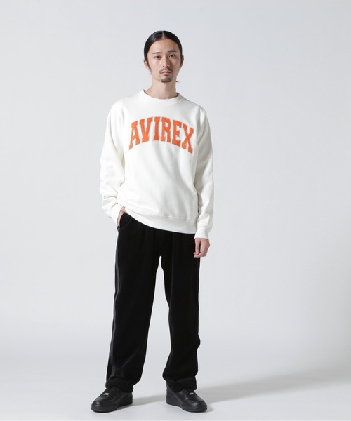 AVIREX(アヴィレックス)の「《WEB&DEPOT限定》DAILY EX LOGO CREW NECK SWEAT / ロゴ クルーネック スウェット / AVIREX / アヴィレックス(スウェット・メンズ・ネイビー/ブラック/オフホワイト/グレー・LARGE/MEDIUM/X-LARGE/XX-LARGE)」の22枚目の写真