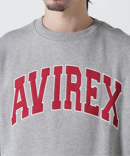 AVIREX(アヴィレックス)の「《WEB&DEPOT限定》DAILY EX LOGO CREW NECK SWEAT / ロゴ クルーネック スウェット / AVIREX / アヴィレックス(スウェット・メンズ・ネイビー/ブラック/オフホワイト/グレー・LARGE/MEDIUM/X-LARGE/XX-LARGE)」の6枚目の写真