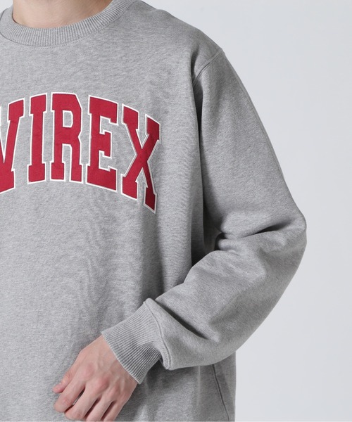 AVIREX(アヴィレックス)の「《WEB&DEPOT限定》DAILY EX LOGO CREW NECK SWEAT / ロゴ クルーネック スウェット / AVIREX / アヴィレックス(スウェット・メンズ・ネイビー/ブラック/オフホワイト/グレー・LARGE/MEDIUM/X-LARGE/XX-LARGE)」の7枚目の写真