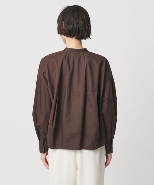 UNITED ARROWS（ユナイテッドアローズ）の「ボリュームフォルム シャツ（シャツ/ブラウス・レディース・ダークブラウン/ライトブルー/イエロー・FREE）」の9枚目の写真