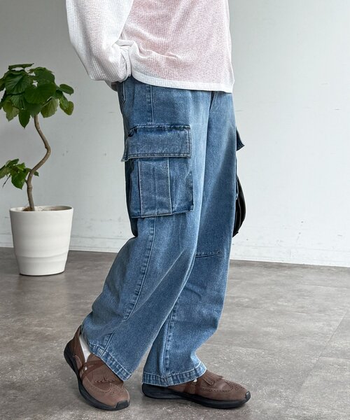 CPCM(シーピーシーエム)の「カーブカーゴデニムパンツ(その他パンツ・レディース・ネイビー/ブラック/ブルー・SMALL/MEDIUM)」の15枚目の写真