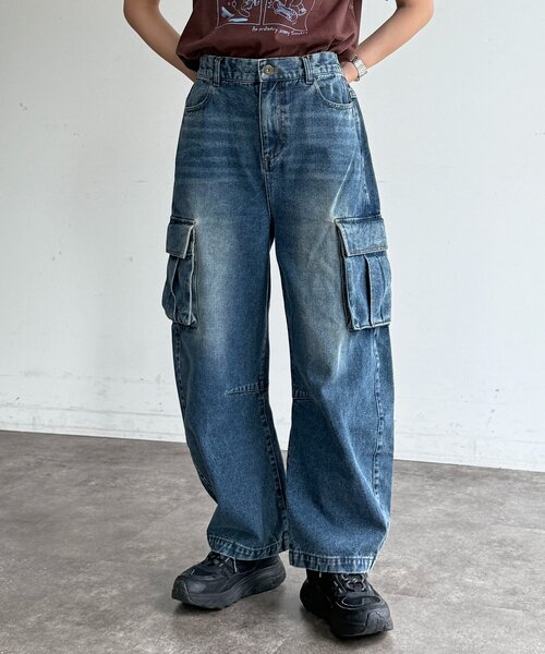 CPCM(シーピーシーエム)の「カーブカーゴデニムパンツ(その他パンツ・レディース・ネイビー/ブラック/ブルー・SMALL/MEDIUM)」の22枚目の写真
