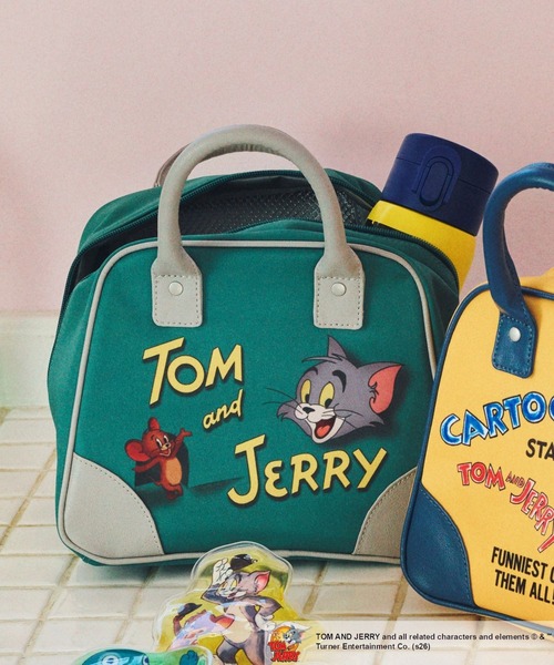 niko and...（ニコアンド）の「【トムとジェリー】コラボ保温保冷バッグ（エコバッグ/サブバッグ・レディース・グリーン/イエロー・0）」の2枚目の写真
