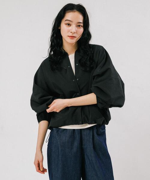 EKAL（エカル）の「『吸水速乾/通気性/軽量』DOT AIR CARDIGAN（カーディガン/ボレロ・レディース・ブラウン/ブラック/チャコールグレー・ONE）」の2枚目の写真