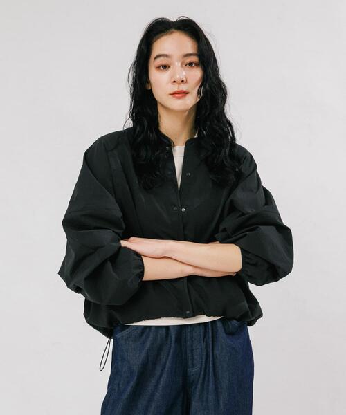 EKAL（エカル）の「『吸水速乾/通気性/軽量』DOT AIR CARDIGAN（カーディガン/ボレロ・レディース・ブラウン/ブラック/チャコールグレー・ONE）」の5枚目の写真