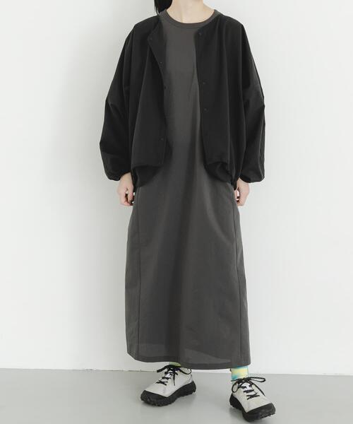 EKAL（エカル）の「『吸水速乾/通気性/軽量』DOT AIR CARDIGAN（カーディガン/ボレロ・レディース・ブラウン/ブラック/チャコールグレー・ONE）」の10枚目の写真