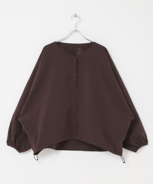 EKAL（エカル）の「『吸水速乾/通気性/軽量』DOT AIR CARDIGAN（カーディガン/ボレロ・レディース・ブラウン/ブラック/チャコールグレー・ONE）」の22枚目の写真