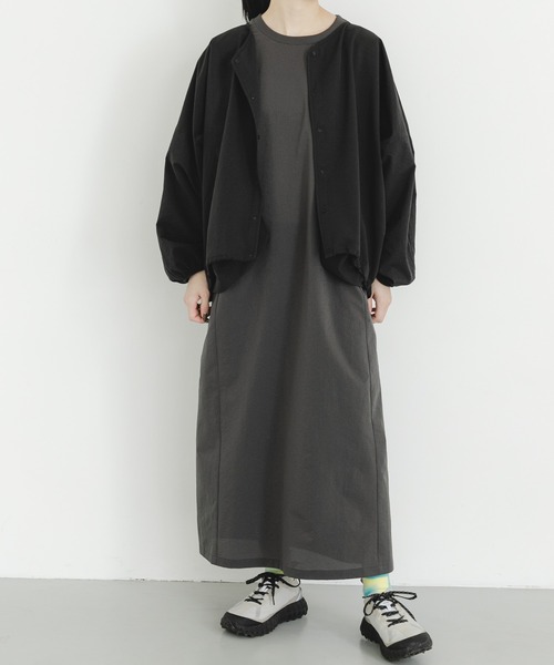 EKAL(エカル)の「DOT AIR CARDIGAN(カーディガン/ボレロ・レディース・ブラウン/ブラック/チャコールグレー・ONE)」の9枚目の写真