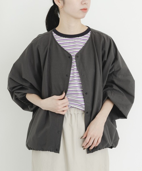 EKAL(エカル)の「DOT AIR CARDIGAN(カーディガン/ボレロ・レディース・ブラウン/ブラック/チャコールグレー・ONE)」の19枚目の写真